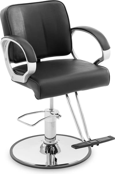 physa Kappersstoel - T-voetsteun - 50 - 60 cm - 180 kg - zwart 10040682