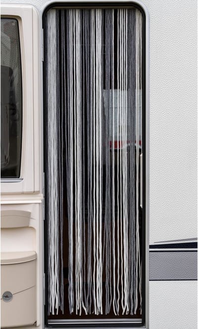 Travellife - Vliegengordijn - Korda - 190x60 - cm - blauw - en - wit