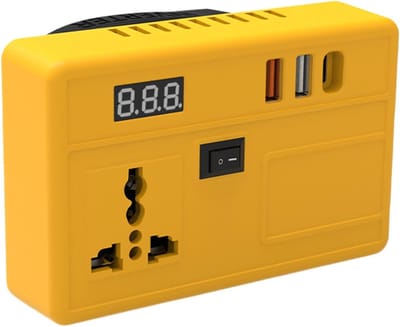 Batterij Omvormer - Energie Converter - Stroomvoorziening Buiten - Pure Sinusgolf - 12.5x8x6cm