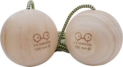 Klimballen - Trainingsballen Klimmen - Vingerkracht Opbouwen - Gemaakt van Gerecycled Hout - 100 mm - Houtkleur