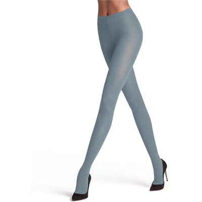 FALKE Matt Deluxe eenkleurig materiaal transparant 30 DEN panty dames blauw - maat S