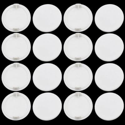 Dailygoods - Meubelgatafdekking - 25 Stuks Boorgatafdekking, Wit