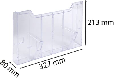 Exacompta Wandelement A4 horizontaal - Transparant - 64158D
