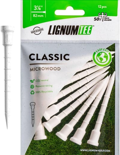 Golf Tees 82 mm 12 PK - Wit - Duurzaam en Consistent Presteren