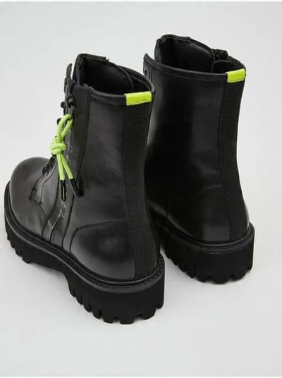 Pepe Jeans Bottines Cuir Femme Noir Au-dessus de la Cheville 38 Awe black