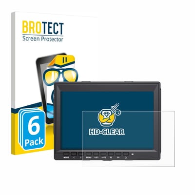 BROTECT - Screenprotector voor Feelworld FW759 7" - Folie Beschermfolie transparant 6 Stuks