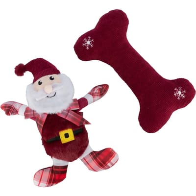 Hondenspeelgoed bot en kerstman Trixie Xmas (x2)