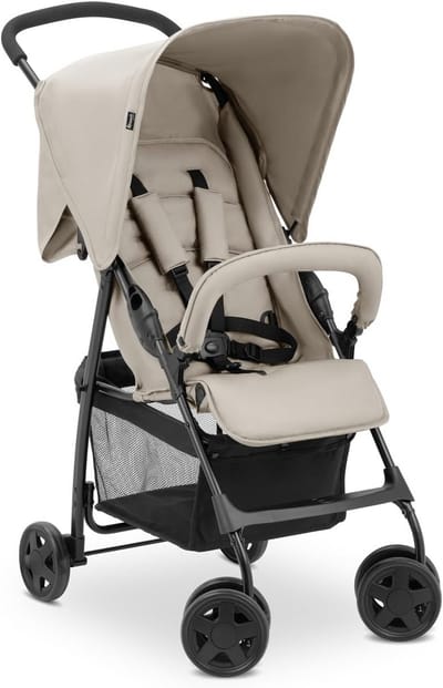 Kinderbuggy Lichtgewicht - Reisbuggy Compact - Onderweg Reizen - Compact Inklapbaar - 59 kg - Beige
