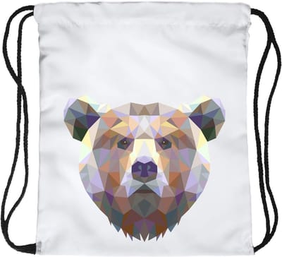 Jute tas met dierenprint voor sport en gym
