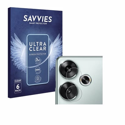 Savvies - Screenprotector voor Xiaomi Poco F6 (ALLEEN Camera Lens) - Folie Beschermfolie transparant 6 Stuks