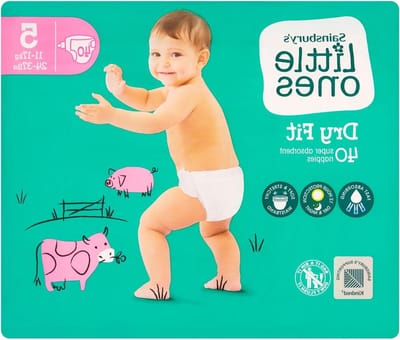 Little Ones Luiers - Baby luiers - Droog en comfortabel - Super absorberend - 40 stuks - Wit