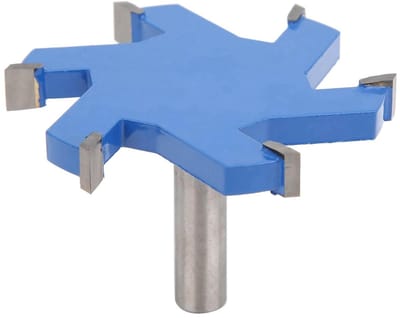 Slotted Cutter - T-Shaped Milling Cutter - 12mm Shaft - Hout Snijden Gereedschap - 6 Tanden - Houtbewerking Slot Frees Tool