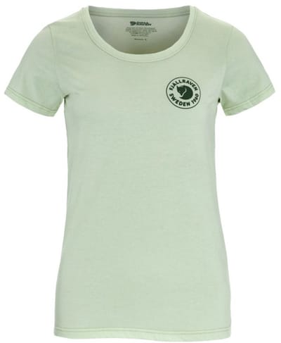 Fjällräven 1960 Logo T-shirt Met Korte Mouwen Groen L Vrouw