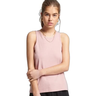 Geborduurde biokatoenen tanktop voor dames Superdry Vintage Logo