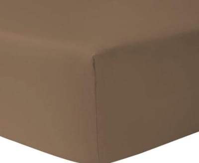 Hoeslaken KATOEN 180 x 210/220 hoek 30 cm kleur TAUPE