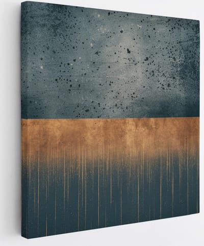 Saammp Canvas Schilderij - Roest druppels - Abstract - 20x20 - Foto op canvas - Wanddecoratie - Muurdecoratie Woonkamer - Slaapkamer decoratie - Canvas Print