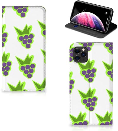 Book Case voor Apple iPhone 11 Pro Max Flip Style Cover Druiven