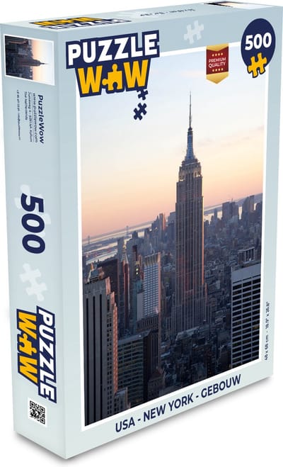 Puzzel USA - New York - Gebouw - Legpuzzel - Puzzel 500 stukjes