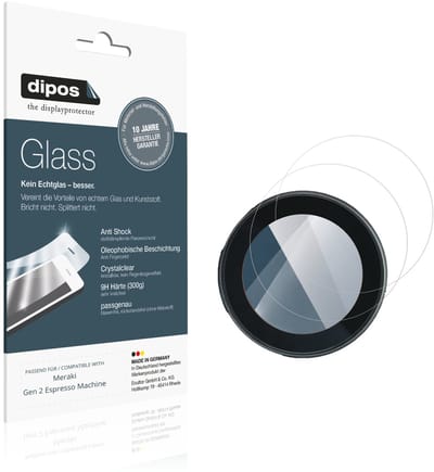 dipos – 2x Pantserfolie geschikt voor Meraki Gen 2 Espresso Machine | 9H Screenprotector