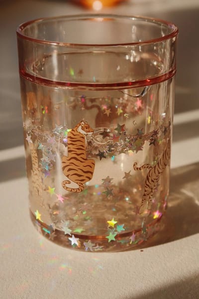Konges Slojd - Glitter cups Tiger Roar -2pack