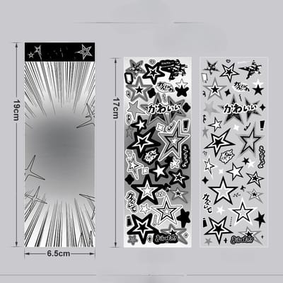 Scrapbooking Stickers Koreaanse Deco Ster Sticker Voor Idol Kaart Deco Scrapboek DIY Materiaal Decoratie Kantoorartikelen Sticker