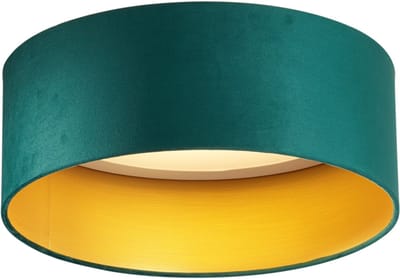 QAZQA sue - Moderne LED Plafondlamp - 1 lichts - Ø 40 cm - Groen - Woonkamer | Slaapkamer | Keuken