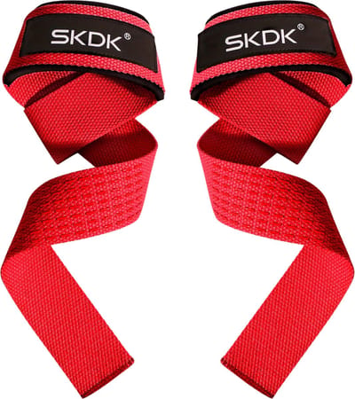 Bovista Wrist Wraps - Lifting Straps - Crossfit Grips - Polsband - Krachttraining - Fitness - Deadlift - Sport - Rood