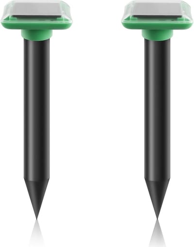 Ultrasone Mollenbestrijding met Zonne-energie voor Tuin en Gazon - Effectieve Ongediertebestrijding met IP65 Waterdichtheid
