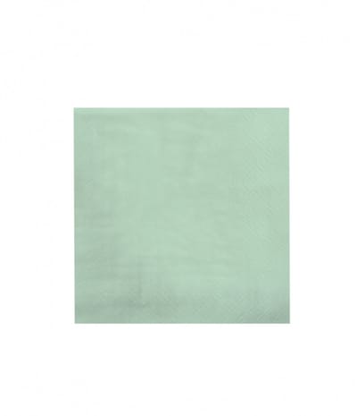 Servetten - papier - pastel groen, 16,5x16,5cm