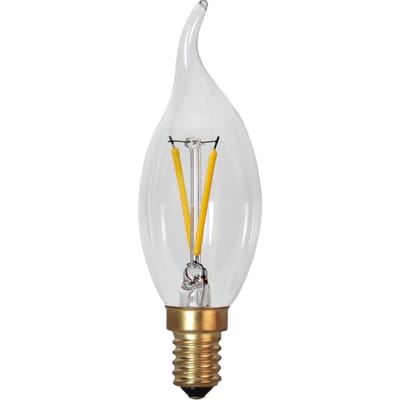 Kaarslamp Soft Glow - E14 - 0.5W - Super Warm Wit <2200K - Filament - Helder