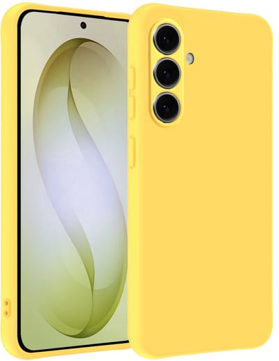 Hoesje - Geschikt voor Samsung Galaxy S26 - Sterk & Shockproof - Hoes Cover - Siliconen Case - Telefoonhoesjes - Geel