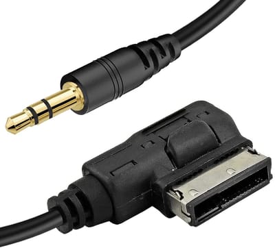 Dailygoody - AUX Kabel - 3.5mm Jack Adapter - Geschikt voor Audi en Volkswagen - Hoge geluidskwaliteit - Makkelijk te gebruiken - Ideaal voor autoradi