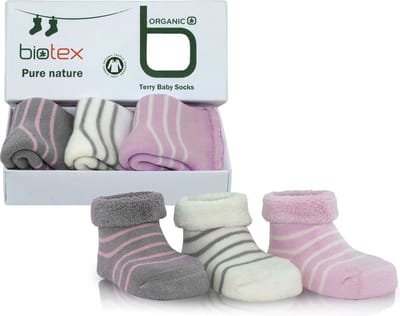 GoWith - katoen sokken - baby sokjes - 3 paar - baby sokken - grappige cadeaus - 6-12 maanden