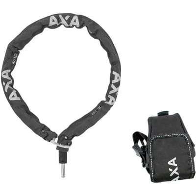 Set bestaande AXA RLC 100 - Insteekketting - Combineren met Ringslot - 100 cm lang - Inclusief opbergtas - Zwart