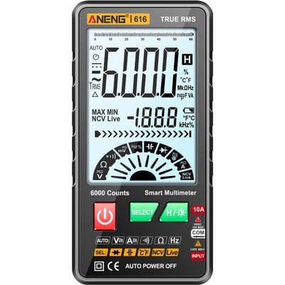 ANENG 616 Slimme digitale multimeter Automatisch bereik 6.000 tellingen NCV Universele meter True RMS Handheld