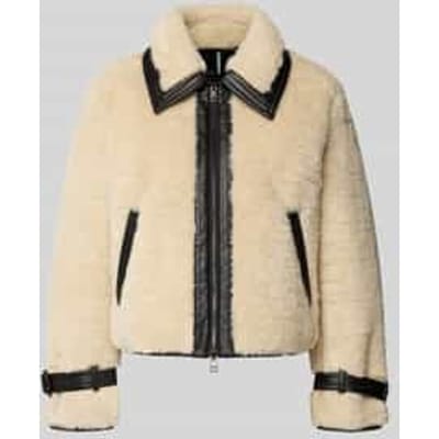Regular fit jack met imitatiebont
