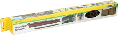 Kinzo Anti Klim Strips - Hekpunten 10 stuks - Kattenverjager en Vogelwering - Totale Lengte 5M - Gemakkelijk te Bevestigen - 50 x 4,5 x 1,7CM - Bruin