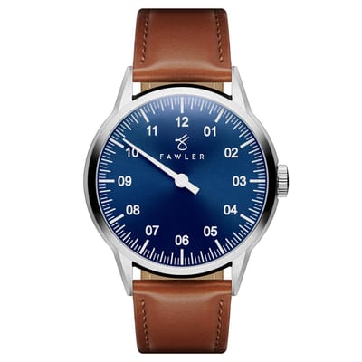Paz | Blauw Roestvrijstalen Chic Klassiek Horloge met Een Wijzer