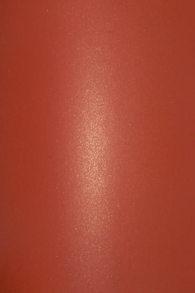 Netuno - rood metallic papier - A4 - 21 x 29,7 cm - 20 vellen - 280 gram - Aster Metallic Ruby Gold