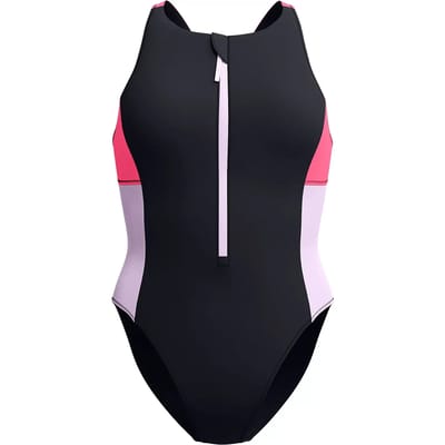 Dames Eenzijdige Rits Badpak Speedo Colorblock