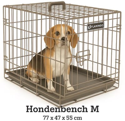 Hondenbench Ebo Taupe M - Taupe - 77 x 47 x 55 cm