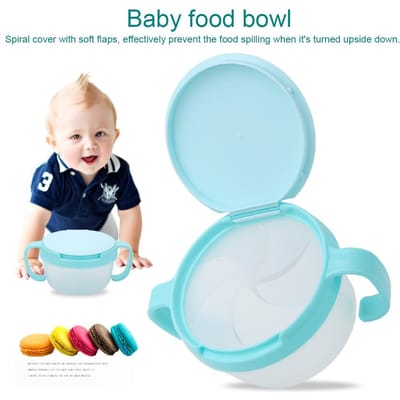 Bol à nourriture anti-déversement à double poignée sans BPA pour enfants, bébés et tout-petits Type 4