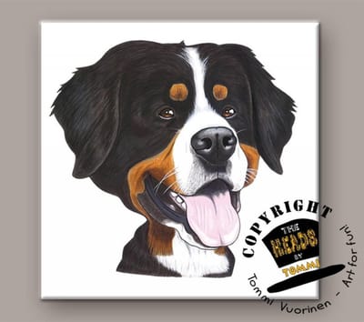 Tegel Hond Berner Senner