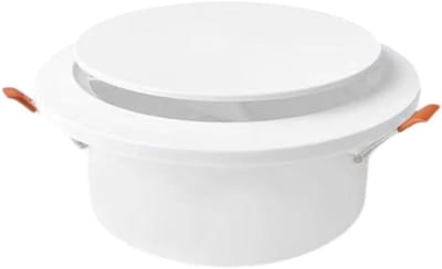 Ventilatierooster - Luchtstroom Disc - Luchtcirculatie Regelen - Ingebouwd Insectenscherm - 120mm Diameter - Wit