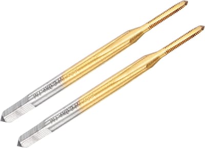M1.4 x 0.3 Draad Tap voor het Tappen van RVS, Koper en Aluminium - 2 Stuks, Hoogwaardige Gereedschap voor Draadbewerking