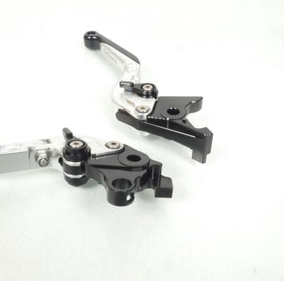 Levier frein droit Sifam pour Moto Suzuki 1300 Gsx-R Hayabusa 1999 à 2007 alu CNC noir / paire Neuf
