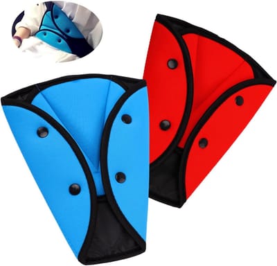 Veiligheidsgordel Pads voor Kinderen - Set van 2, Wasbaar en Comfortabel, Autogordel Bescherming voor Hoofd en Schouders