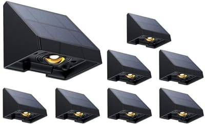 Zonnelamp voor Buiten - Waterdicht - 150 Lumen - Warmwit - Ideaal voor Tuin, Hek en Binnenplaats
