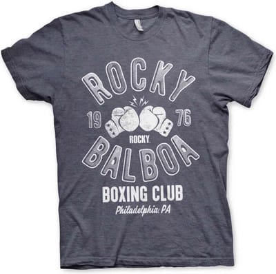 Rocky Heren Tshirt -M- Balboa Boxing Club Blauw
