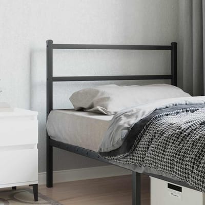 vidaXL Vervangend hoofdbord 107 cm metaal zwart